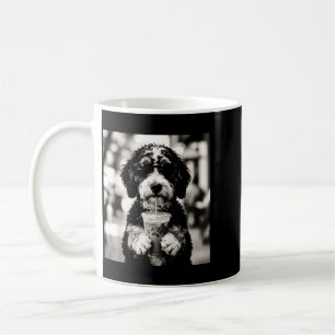 Bernedoodle Iced Coffee Photo Funny Dog Lover Art Mug