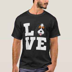 Bernedoodle Love Dog Owner  T-Shirt