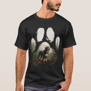Bernedoodle Mountain Paw Dog Mom Dad T-Shirt