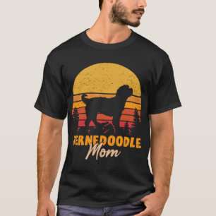 Bernedoodle Mum Mama Vintage Retro Dog Women Gift T-Shirt