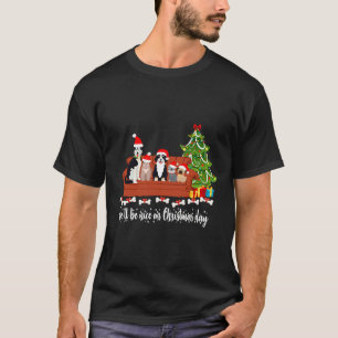 Bernedoodle Pug Husky Christmas Funny Cute Pyjamas T-Shirt