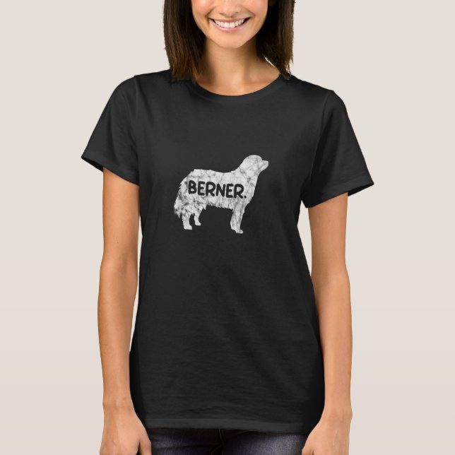 Berner Bernese Dog Mum Dog Dad Berner Owner Distre T-Shirt (Front)