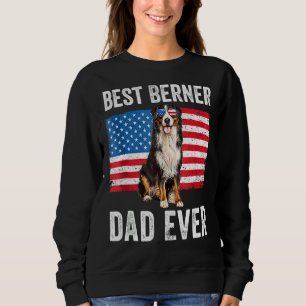 Berner Dad American Flag Dog Owner Bernese Mounta Sweatshirt