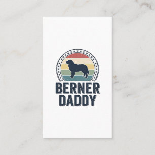 Berner Daddy Vintage Dog Dad Vector Shirt Design_1 Business Card
