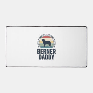 Berner Daddy Vintage Dog Dad Vector Shirt Design_1 Desk Mat
