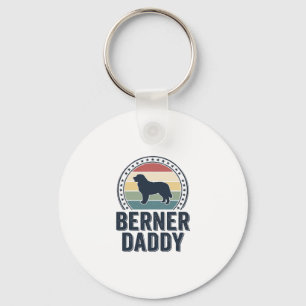 Berner Daddy Vintage Dog Dad Vector Shirt Design_1 Key Ring