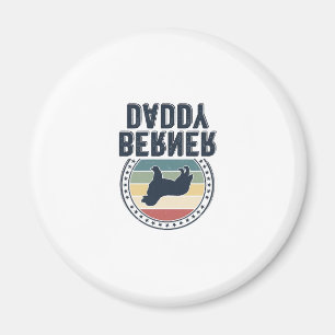Berner Daddy Vintage Dog Dad Vector Shirt Design_1 Magnet