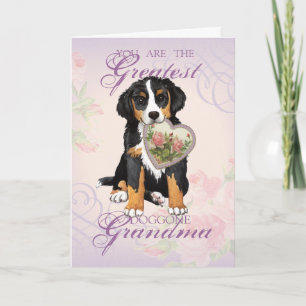 Berner Heart Grandma Card