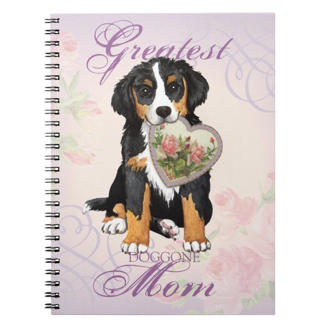 Berner Heart Mum Notebook (Front)
