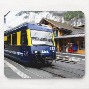 Berner Oberland bahn train in Switzerland Mouse Mat