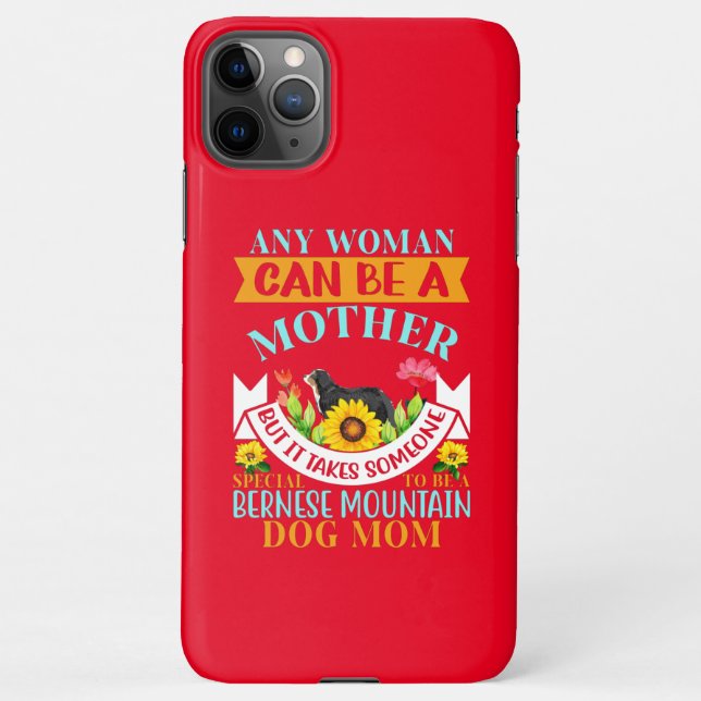 Bernese dog mother, Bernese dog mum, Bernese mum iPhone Case (Back)