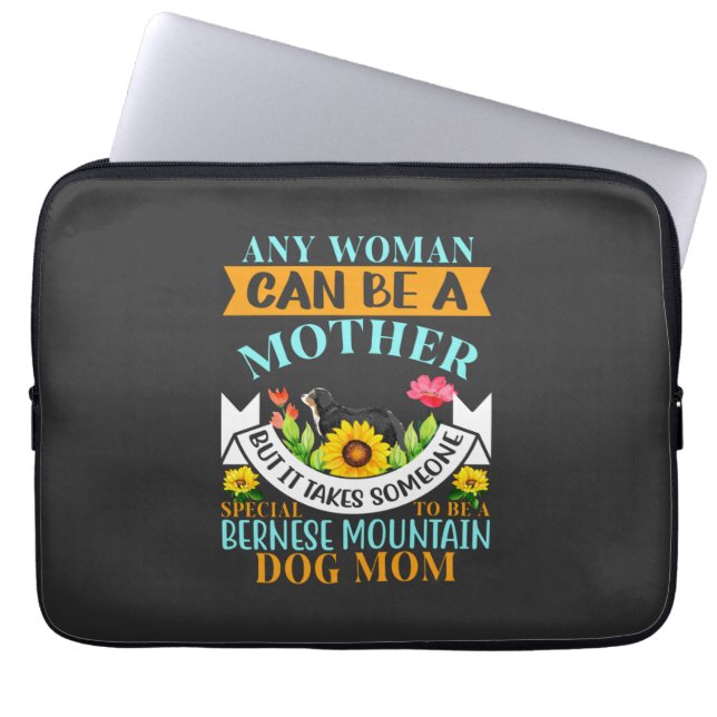 Bernese dog mother, Bernese dog mum, Bernese mum Laptop Sleeve (Front)