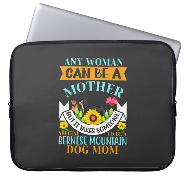 Bernese dog mother, Bernese dog mum, Bernese mum Laptop Sleeve (Front)