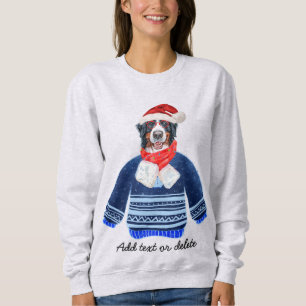 Bernese Dog Ugly Christmas Dog Mum Sweatshirt