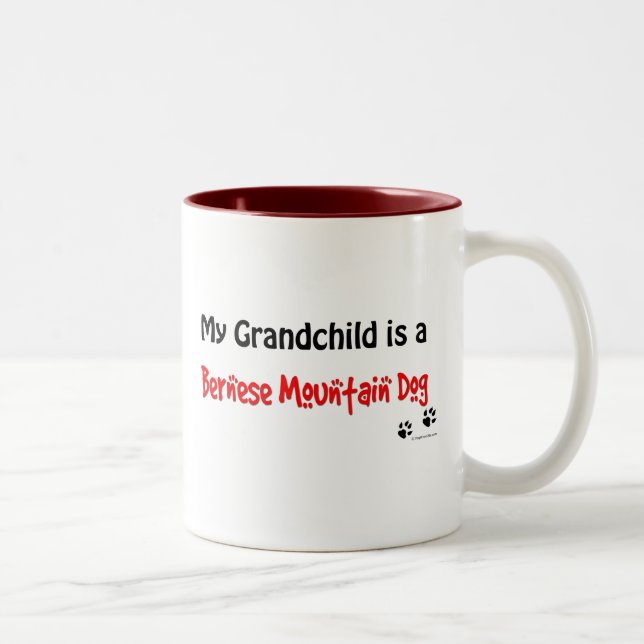 Bernese Grandchild Two-Tone Coffee Mug (Right)