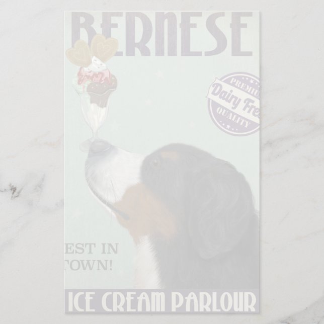 Bernese Ice Cream Stationery (Front)