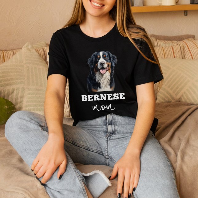 Bernese Lovers Mom, Bernese Mountain Dog Face T-Shirt (Creator Uploaded)