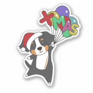 Bernese Merry Christmas Happy Christmas Dogs Stick