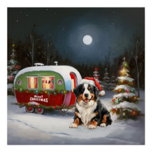 Bernese Mountain Caravan Christmas Adventure Poster