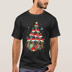 Bernese Mountain Christmas Dog Tree Lights Pyjamas T-Shirt