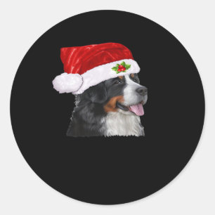 Bernese Mountain Christmas Shirt Dog Christmas Cos Classic Round Sticker