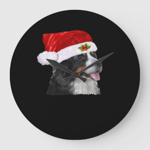 Bernese Mountain Christmas Shirt Dog Christmas Cos Large Clock
