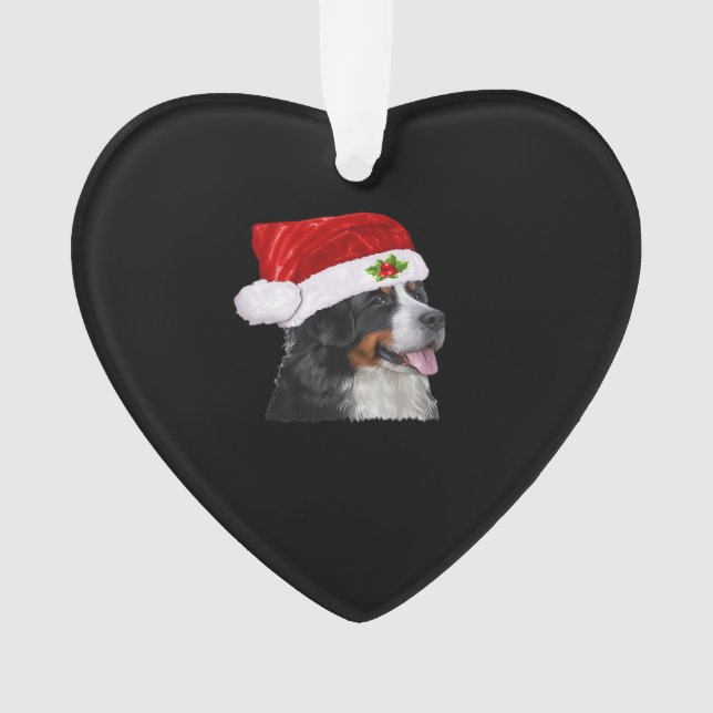 Bernese Mountain Christmas Shirt Dog Christmas Cos Ornament (Front)