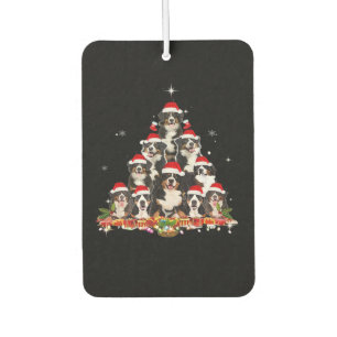 Bernese Mountain Christmas Tree Dog Santa Xmas Fun Car Air Freshener