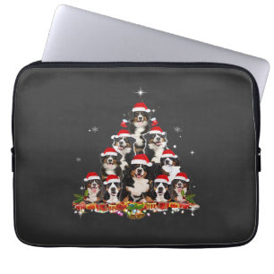 Bernese Mountain Christmas Tree Dog Santa Xmas Fun Laptop Sleeve