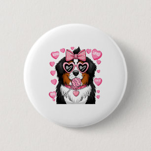 Bernese Mountain Coquette Dog Pet Lover Owner 6 Cm Round Badge