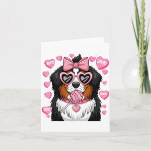 Bernese Mountain Coquette Dog Pet Lover Owner  Card
