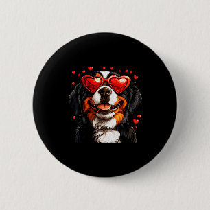Bernese Mountain Cute Berner Dog Lover Valentines 6 Cm Round Badge