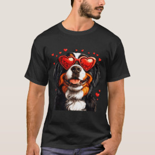 Bernese Mountain Cute Berner Dog Lover Valentines  T-Shirt