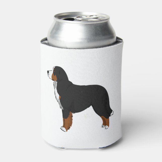 Bernese Mountain Dog 2 Can Cooler (Can Front)