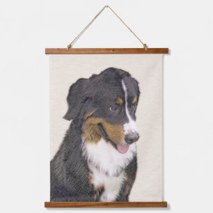 Bernese Mountain Dog 2 Painting - Cute Original Do Hanging Tapestry