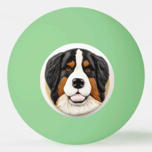 Bernese Mountain Dog 3D Inspired Ping Pong Ball