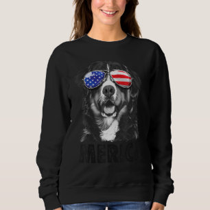Bernese Mountain Dog 4th Of July Merica Men Americ Sweatshirt