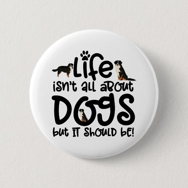 Bernese Mountain Dog 6 Cm Round Badge (Front)