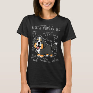 Bernese Mountain Dog Anatomy  Cute Pet Dog Mum Dog T-Shirt