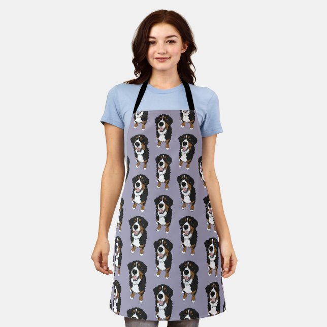Bernese Mountain Dog Apron (Worn)