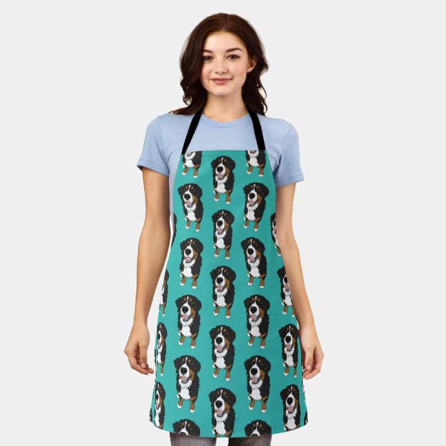 Bernese Mountain Dog Apron (Worn)