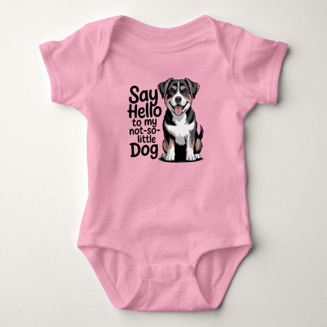 bernese mountain dog  baby bodysuit (Front)