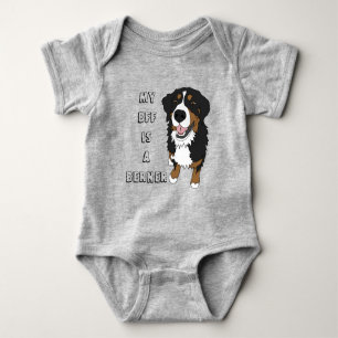 Bernese Mountain Dog Baby Bodysuit