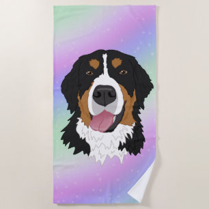 Bernese Mountain Dog  Beach Towel