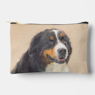 Bernese Mountain Dog Berner Painting Cute Pet Art Accessory Pouch