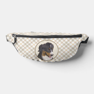 Bernese Mountain Dog Berner Painting Cute Pet Art Bum Bags