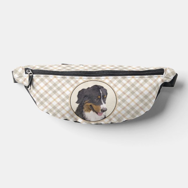 Bernese Mountain Dog Berner Painting Cute Pet Art Bum Bags (Lay Down)