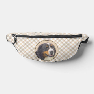 Bernese Mountain Dog Berner Painting Cute Pet Art Bum Bags