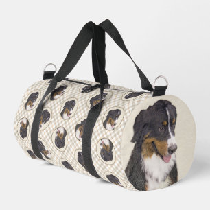 Bernese Mountain Dog Berner Painting Cute Pet Art Duffle Bag