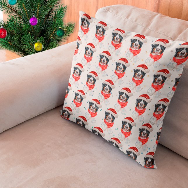 Bernese Mountain Dog Breed Christmas Cushion (Creator Uploaded)